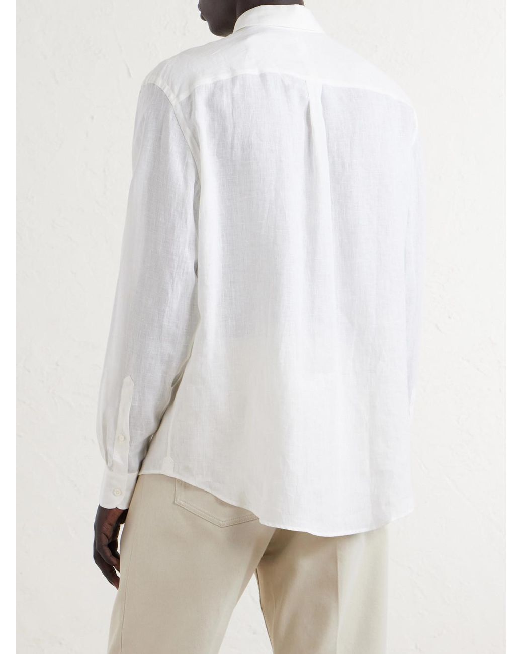 Dunhill White Linen Shirt for men