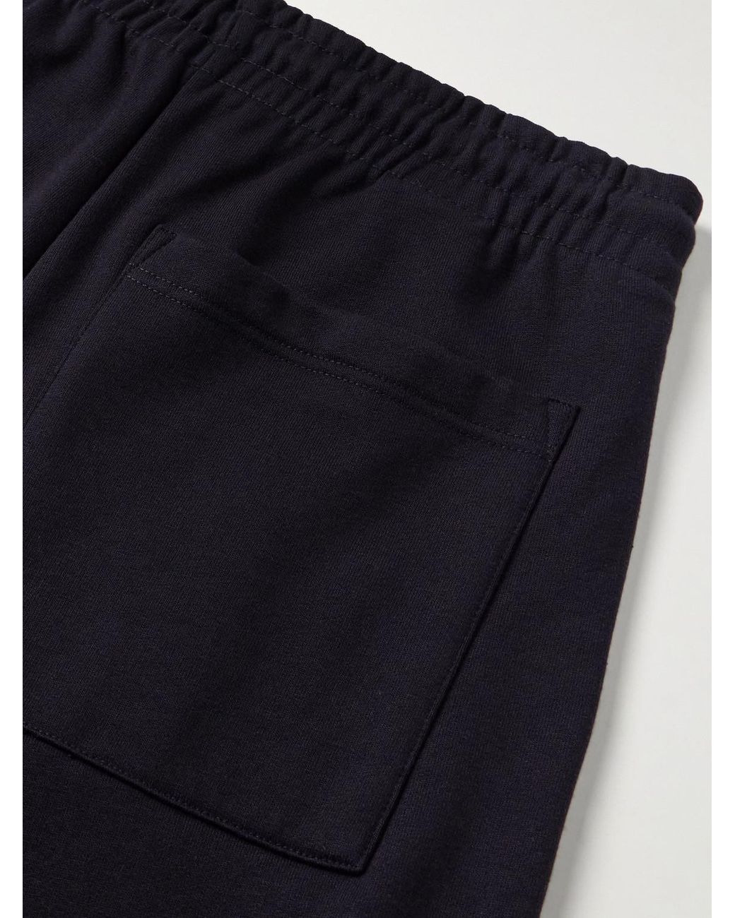 Dries Van Noten Blue Straight-Leg Cotton-Jersey Sweatpants for men