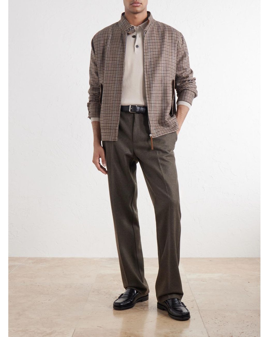 Sunspel Natural Cashmere Polo-Shirt for men