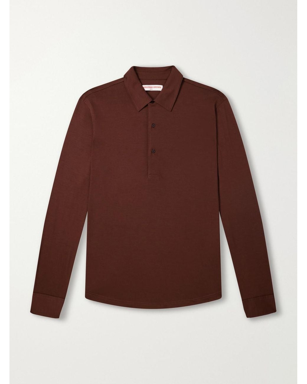 Orlebar Brown Red Sebastian Wool-jersey Polo Shirt for men