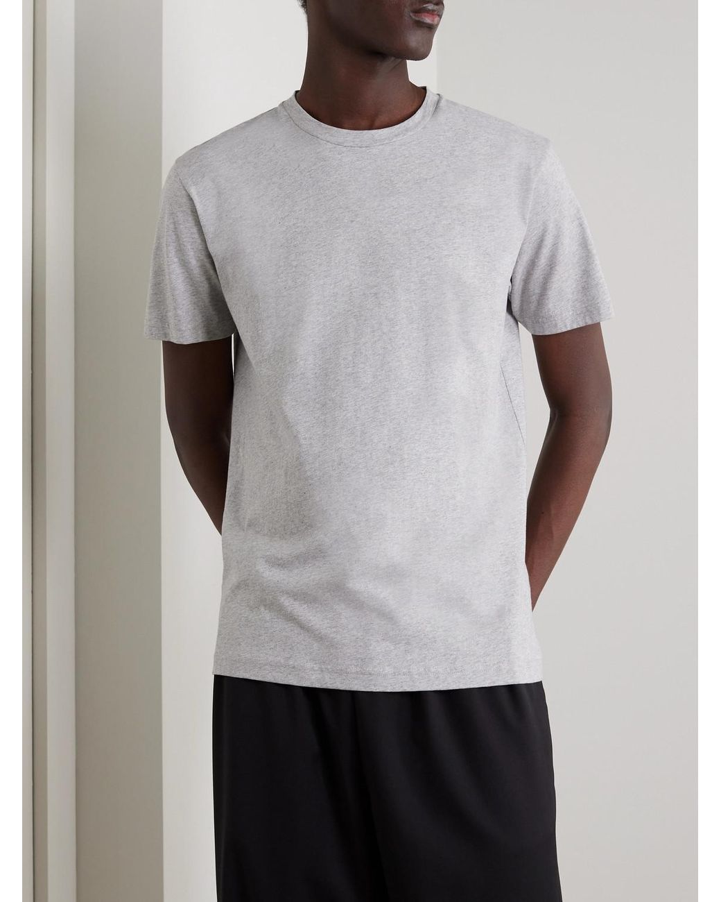 Sunspel White Riviera Supima Cotton-Jersey T-Shirt for men