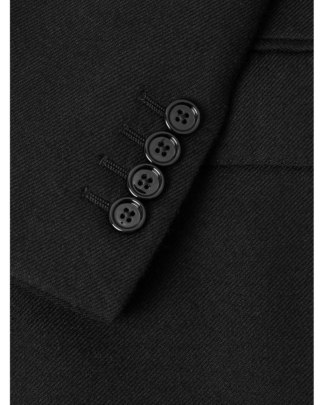 Cashmere-Twill Blazer di Céline in Black da Uomo