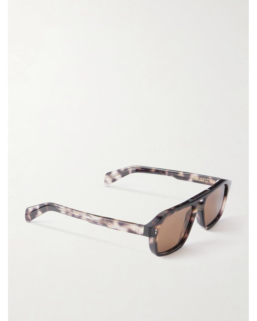 Cutler & Gross Brown Gr15 Double-Bridge Aviator-Style Acetate Sunglasses for men