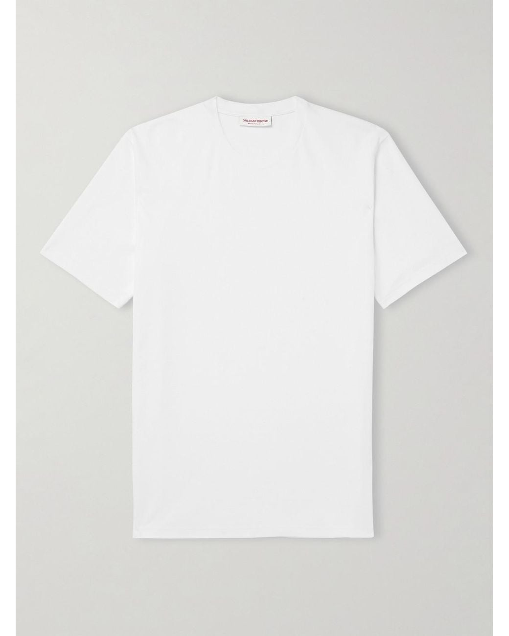 Orlebar Brown White Deckard Cotton-Jersey T-Shirt for men
