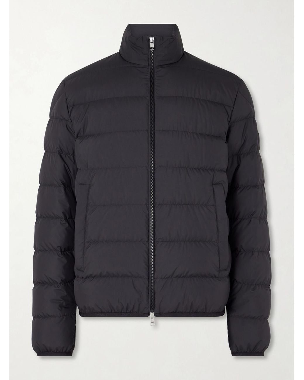 Moncler Black Baudinet Logo-Appliquéd Quilted Shell Down Jacket for men