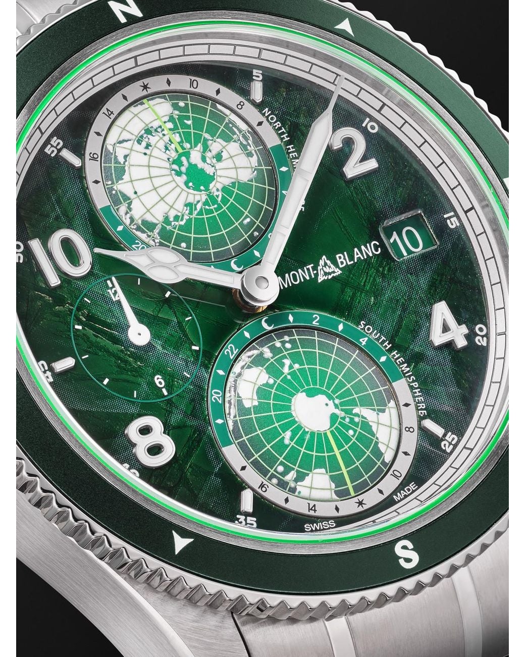 Montblanc Black 1858 Geosphere 0 Oxygen Automatic Interchangeable Titanium And Ceramic Watch, Ref. 133303 for men