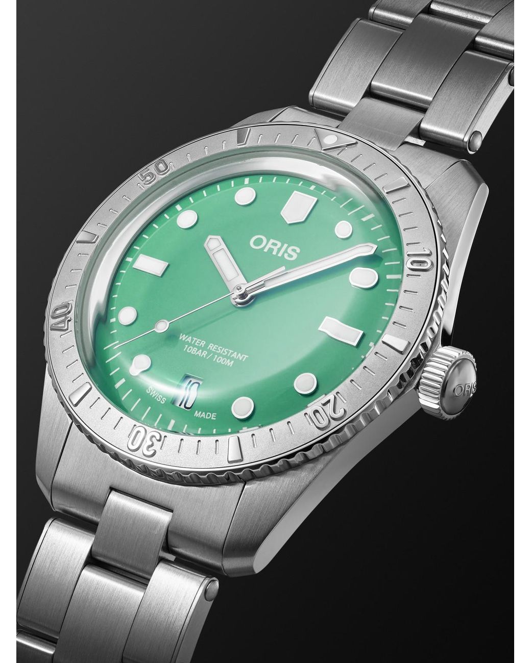 Oris Black Divers Sixty-five Automatic Stainless Steel Watch, Ref. 01 733 7771 4057-07 8 19 18 for men
