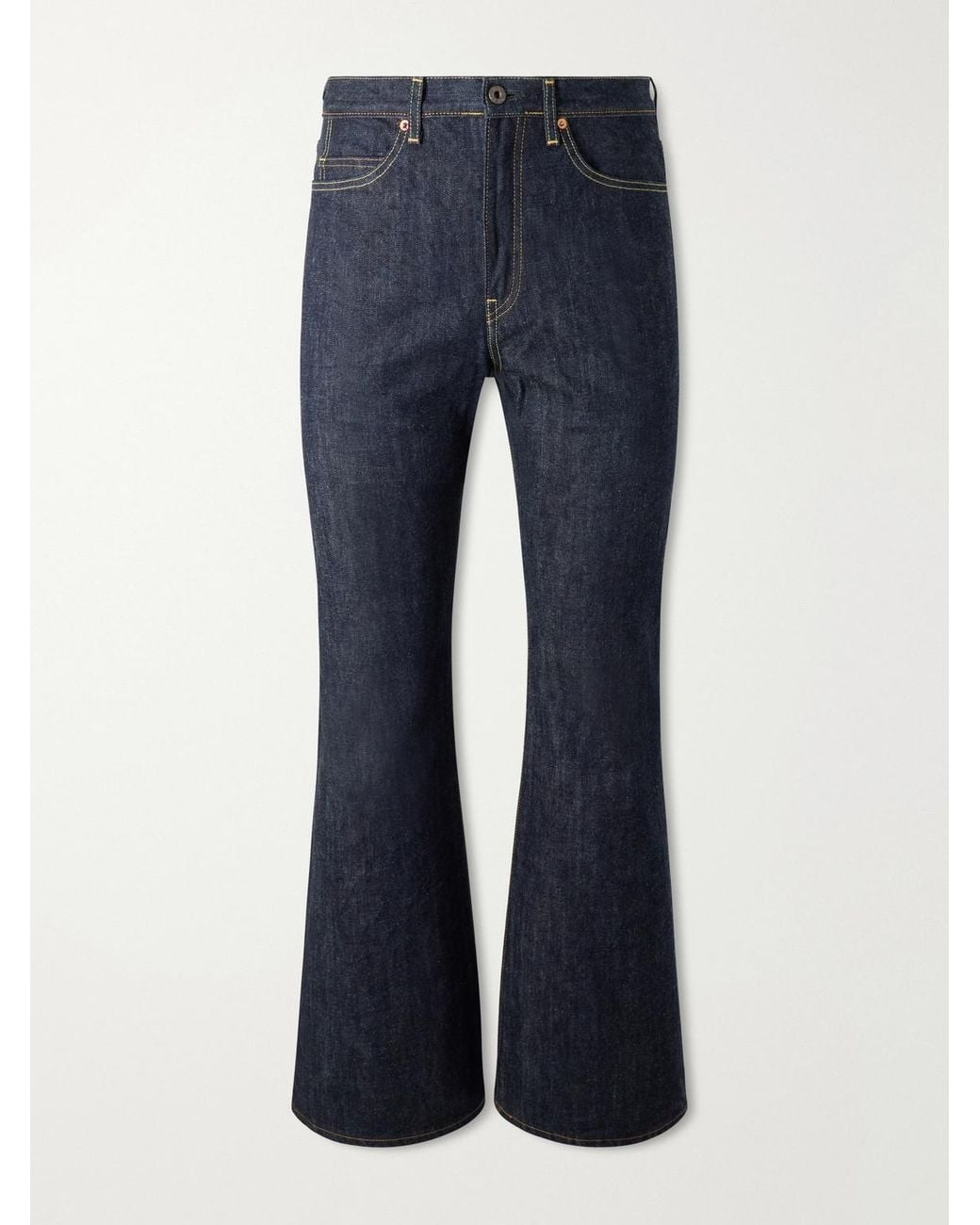 Kapital Blue Okabello Straight-Leg Flared Jeans for men