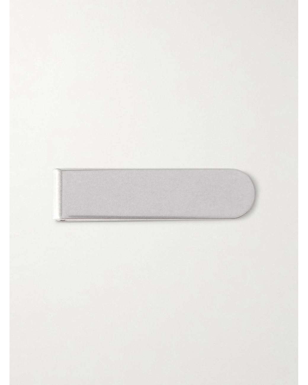 Saint Laurent Metallic Logo-Engraved-Tone Money Clip for men
