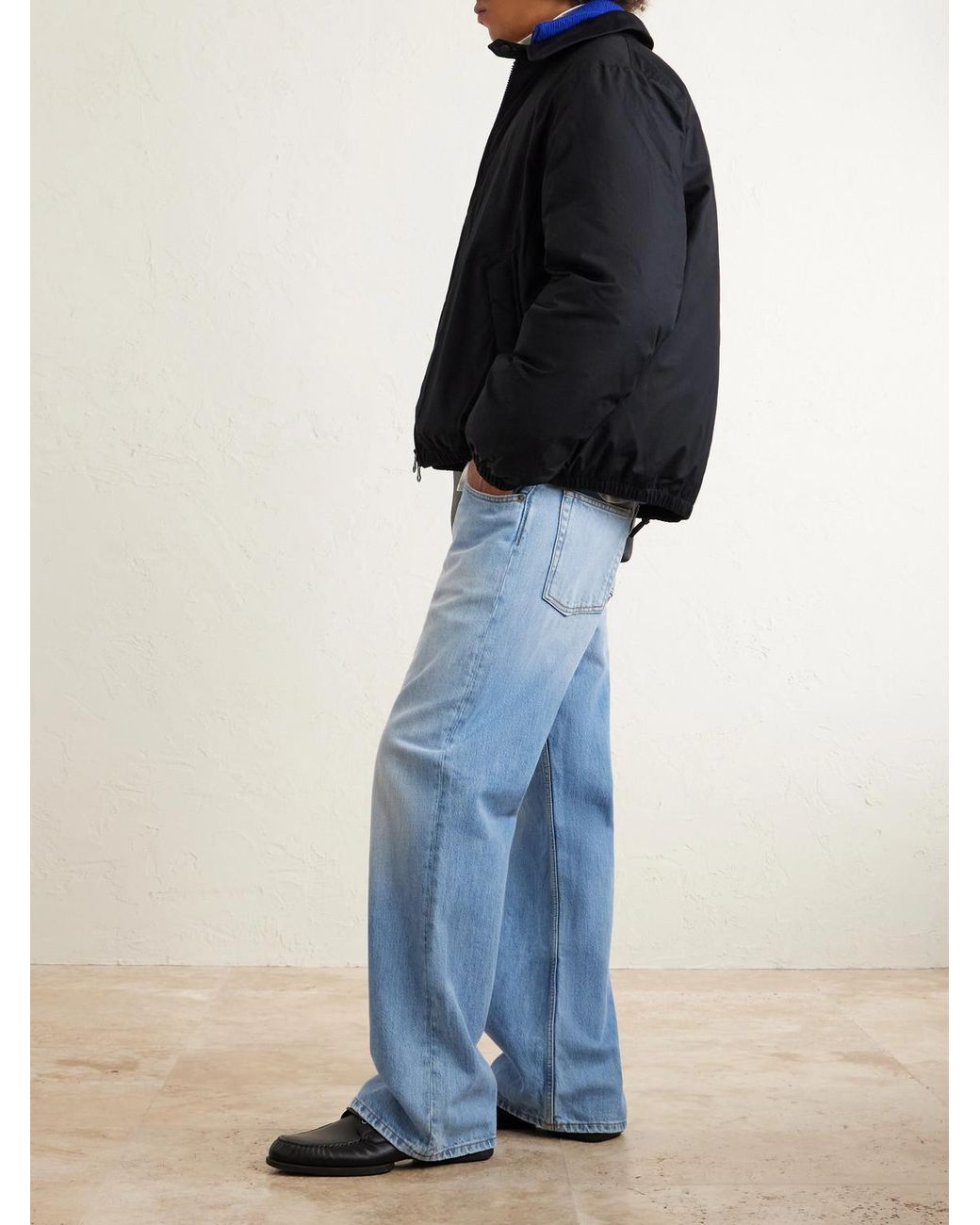 Our Legacy Blue Avenue Padded Cotton-blend Shell Bomber Jacket for men