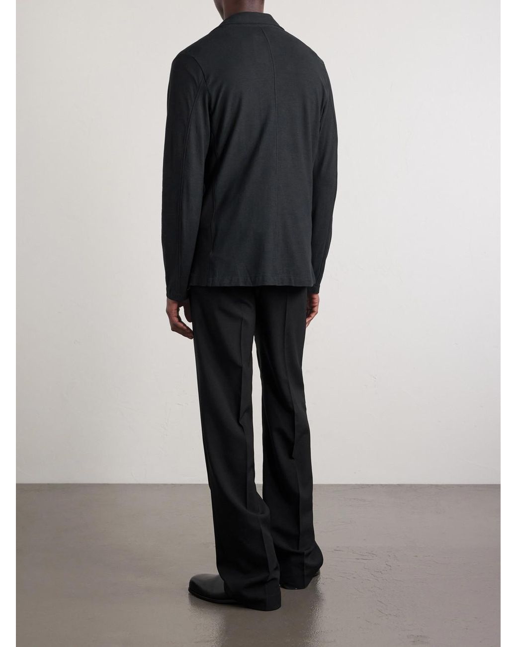 Slowear Black Icecotton Blazer for men