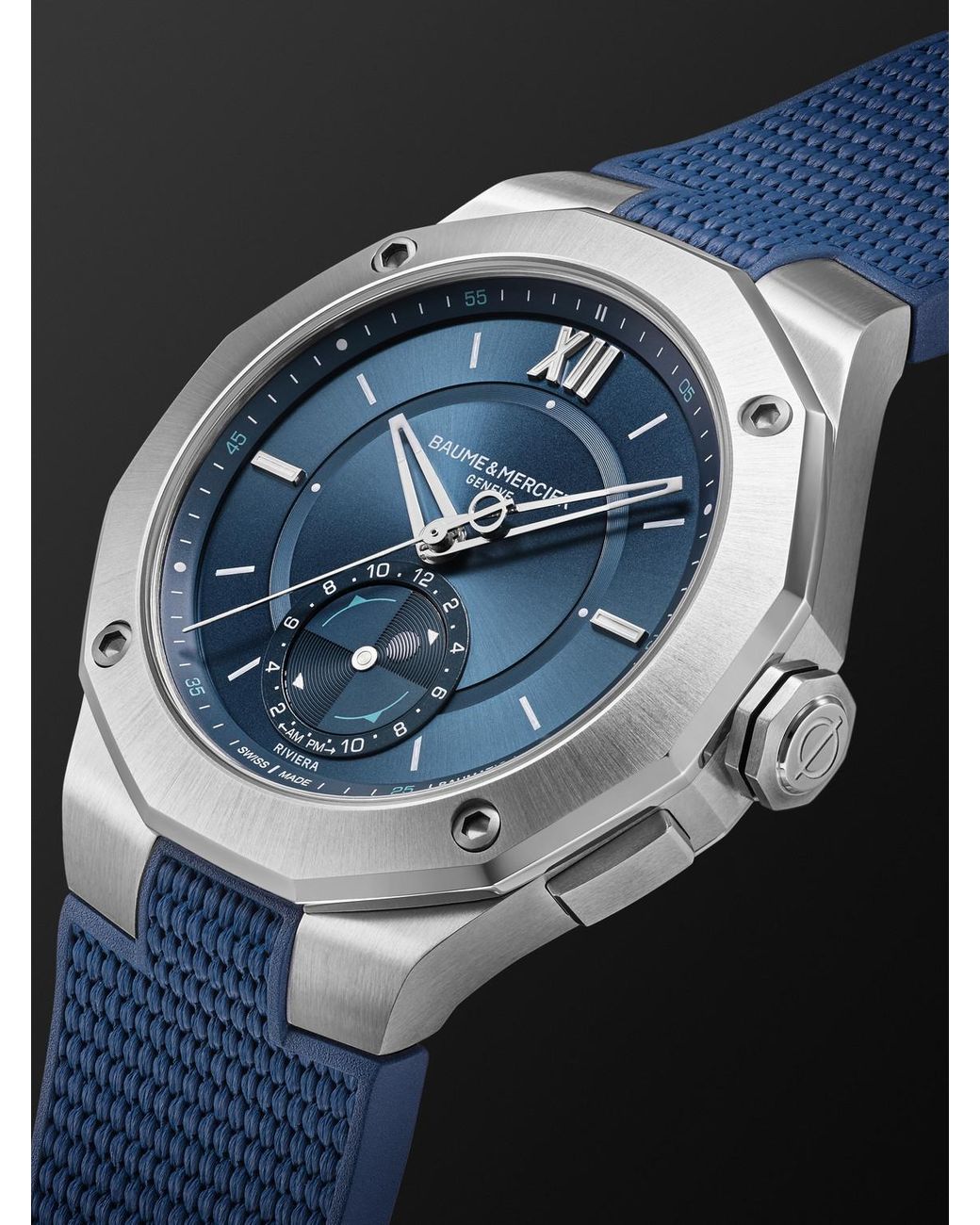Baume & Mercier Blue Riviera Baumatic Tideograph Limited Edition Automatic Stainless Steel Watch, Ref. 10761 for men