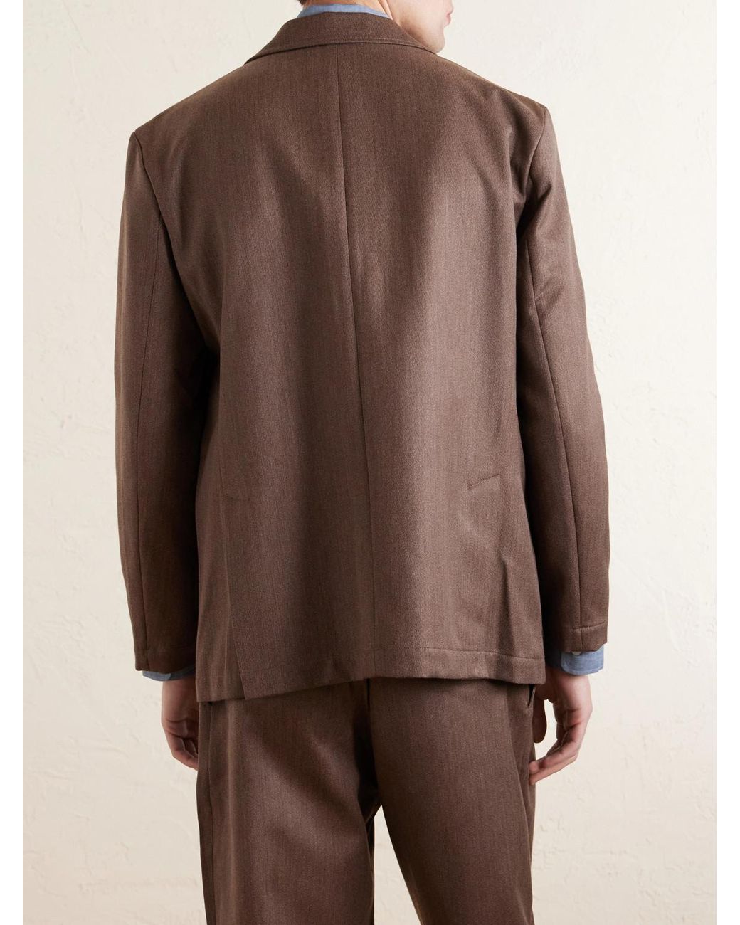 De Bonne Facture Brown Writers Wool And Cotton-Blend Suit Jacket for men