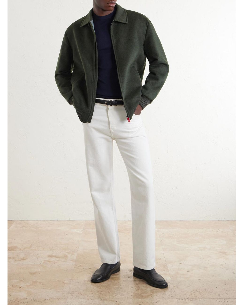Canali Blue Wool Sweater for men