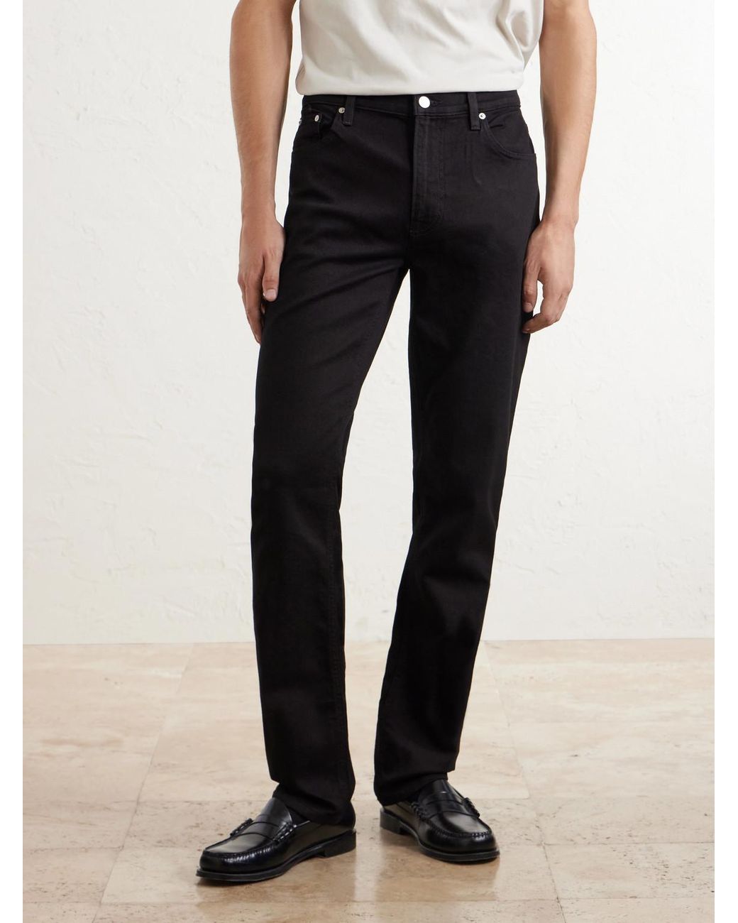 FRAME Blue Modern Straight-Leg Jeans for men
