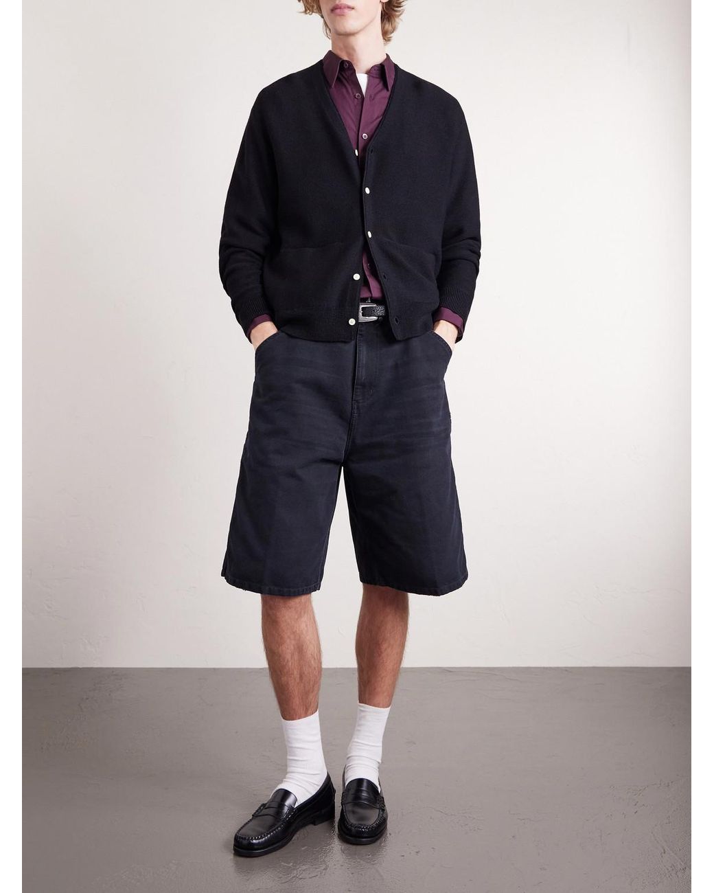 Visvim Blue Selmer Wool Cardigan for men