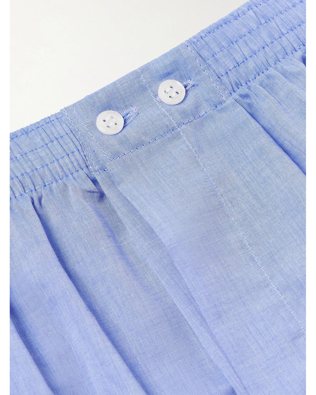Derek Rose Blue Amalfi Cotton Boxer Shorts for men