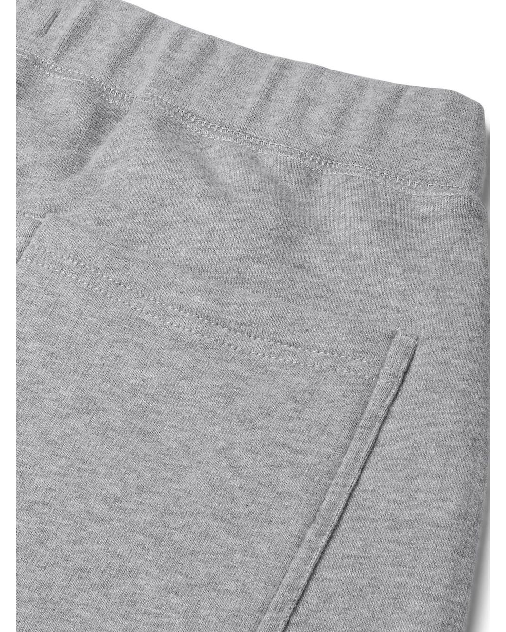 Sunspel Gray Tapered Brushed Loopback Cotton-jersey Sweatpants for men