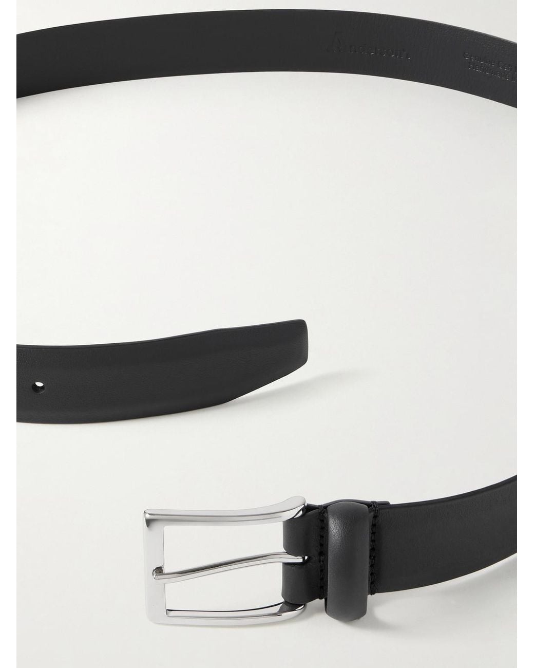 Andersons Black 3Cm Leather Belt for men