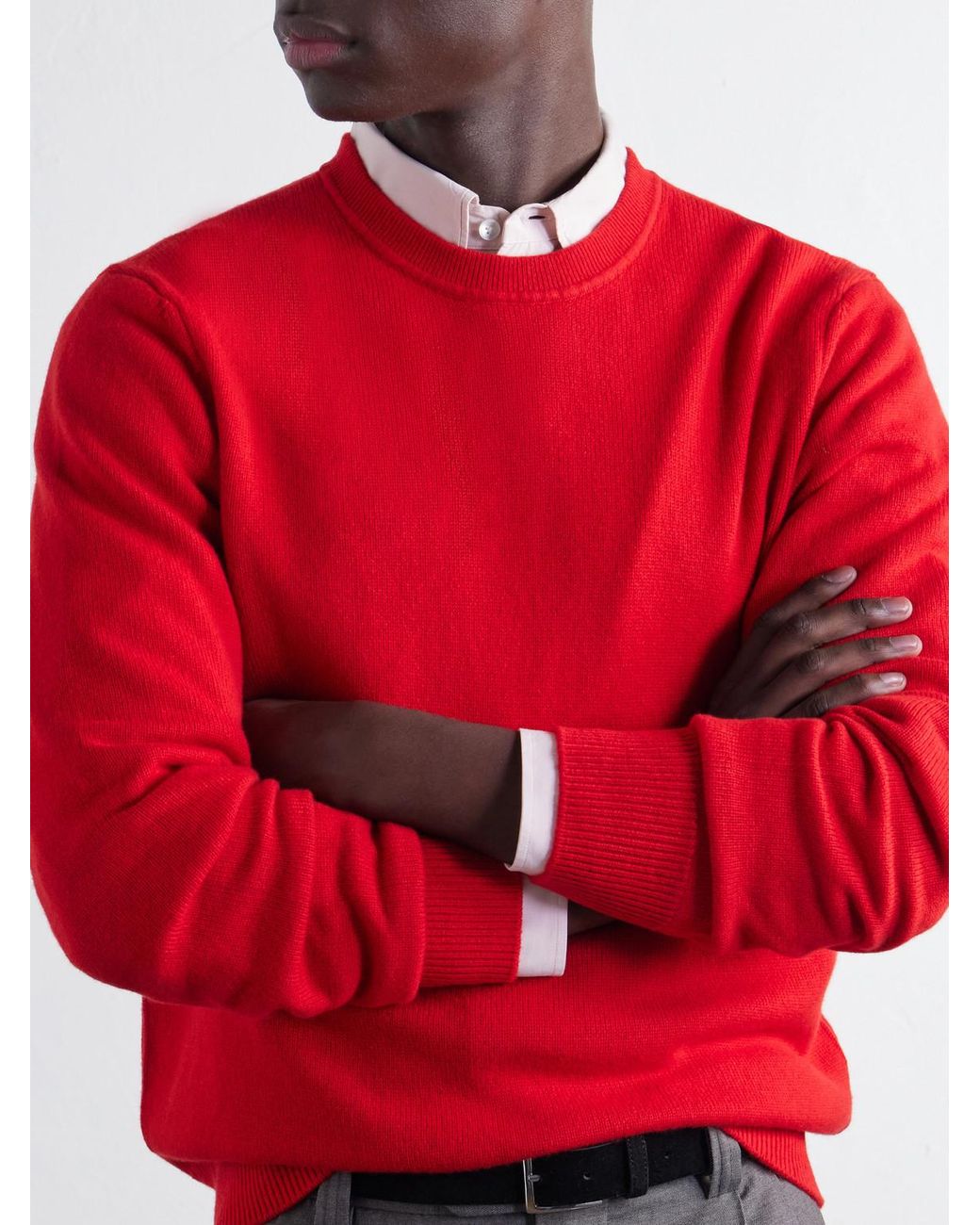 Rag & Bone Red Vernon Cashmere Sweater for men
