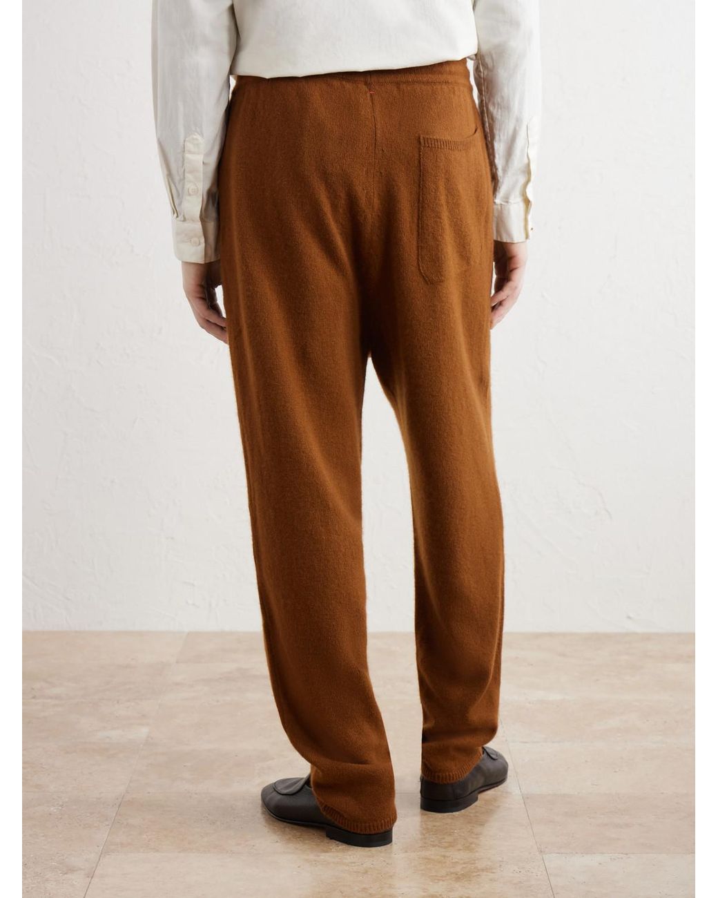Casey Casey Brown Zwag Tapered Wool Sweatpants for men
