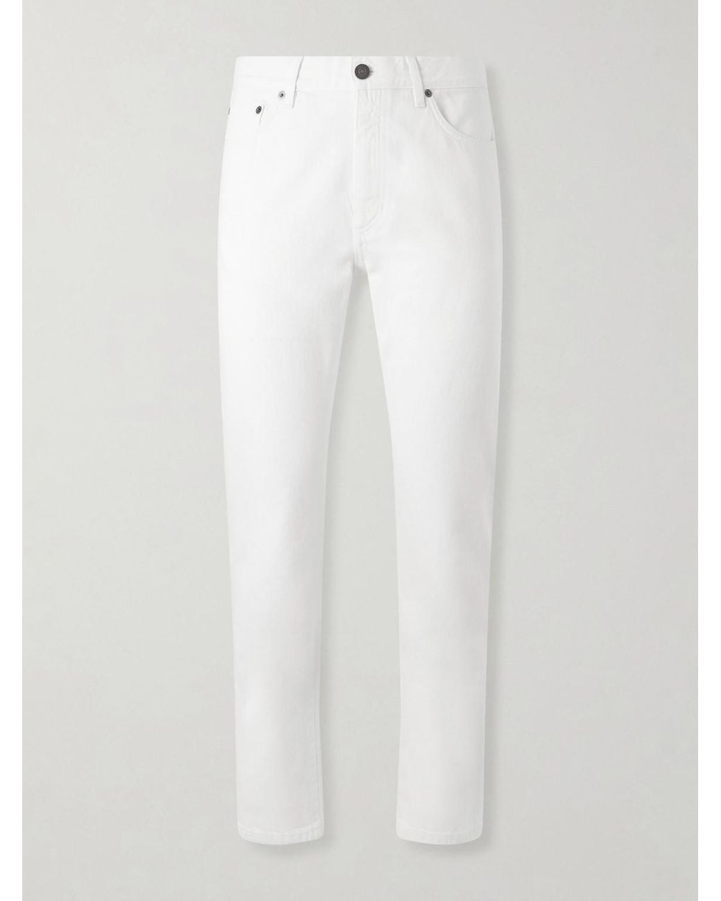 Zegna White Straight-leg Jeans for men