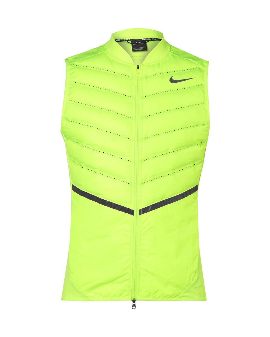 Nike Aeroloft Perforated Quilted Shell Down Gilet in Yellow for Men