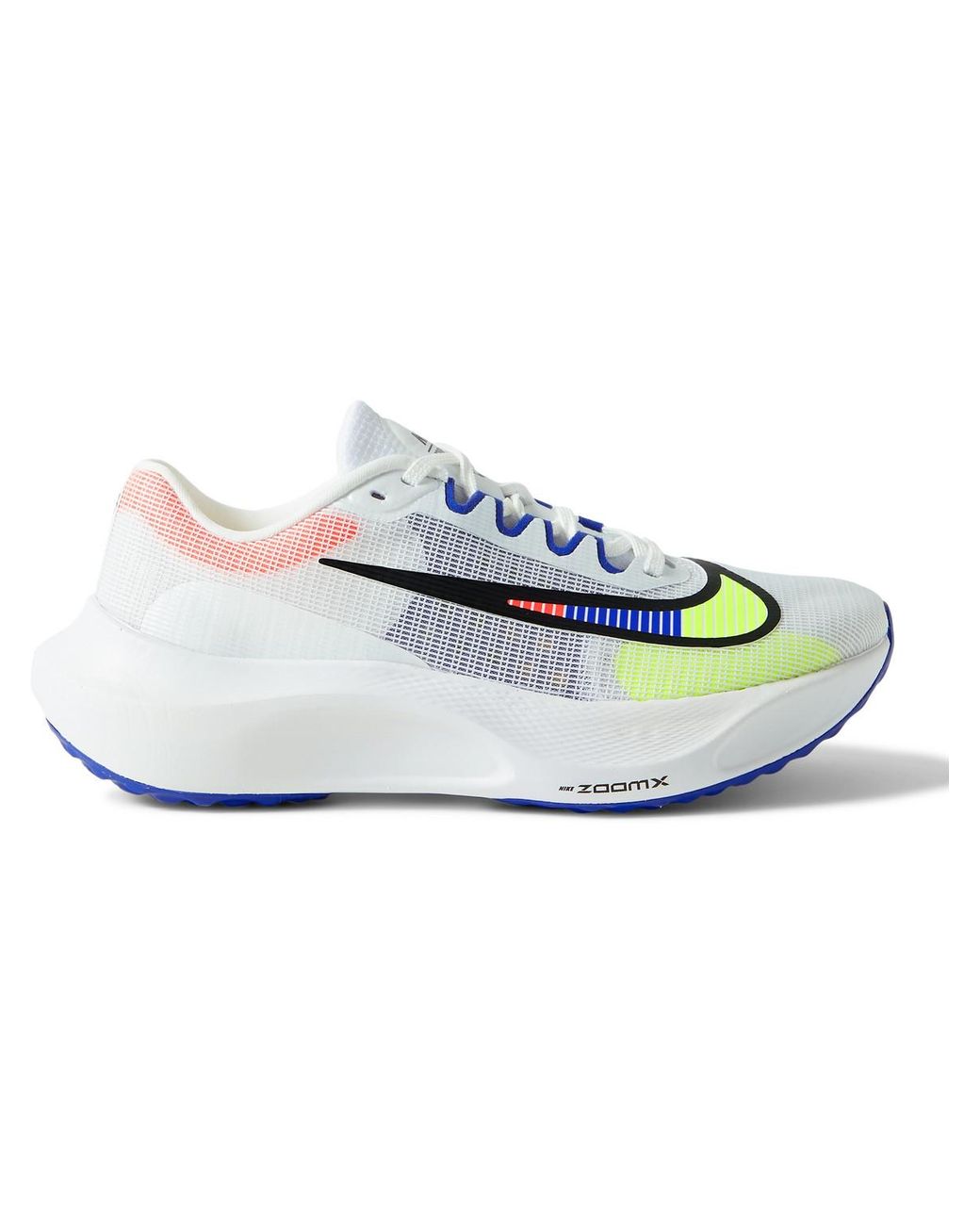 Nike Zoom Fly 5 Premium Rubber-trimmed Mesh Running Sneakers in Blue for  Men | Lyst