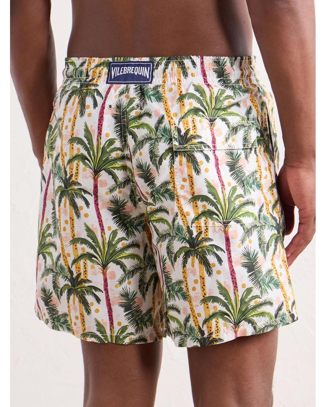 Vilebrequin White Moorea Straight-Leg Mid-Length Printed Econyl Shorts for men