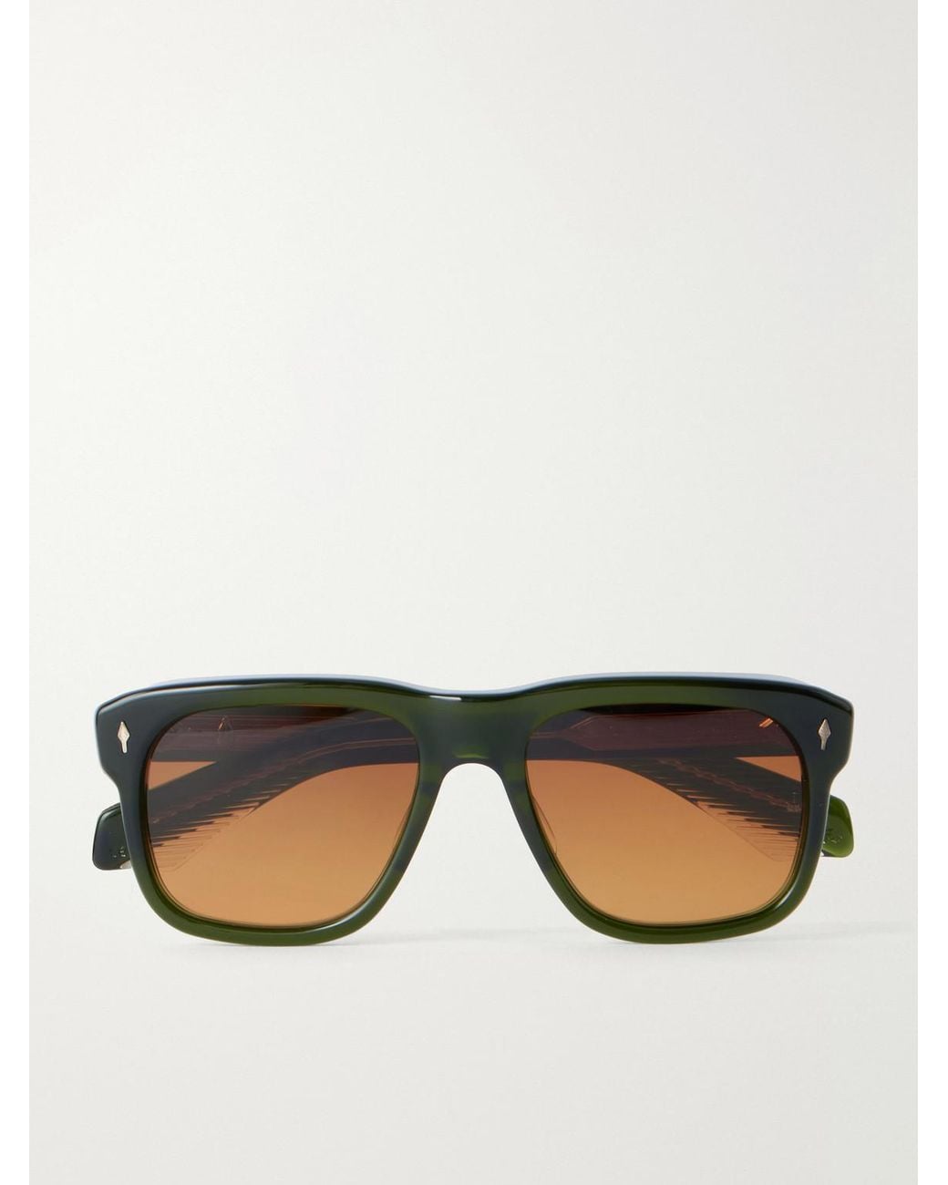 Jacques Marie Mage Black Yves Oversized Square-Frame Acetate Sunglasses for men