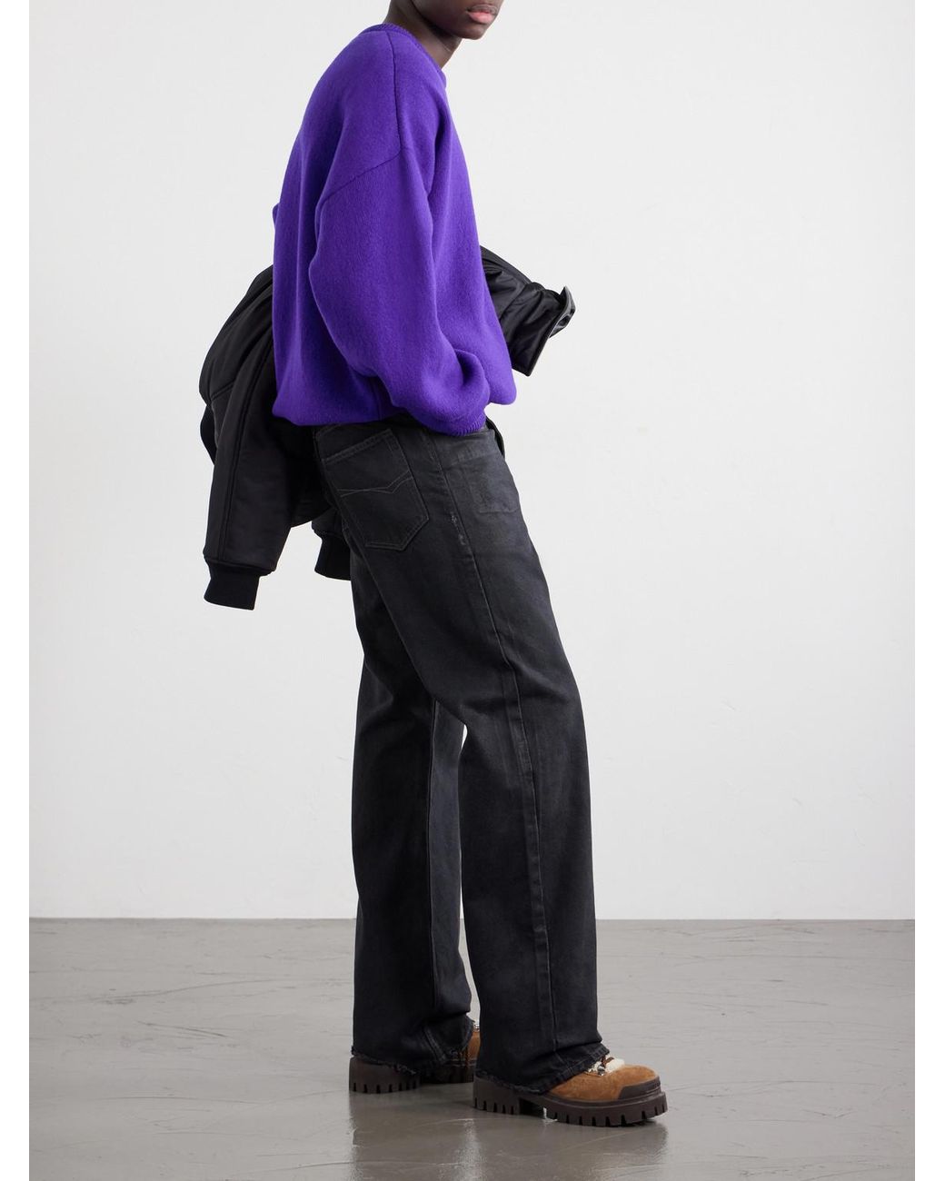 Balenciaga Blue Straight-Leg Jeans for men