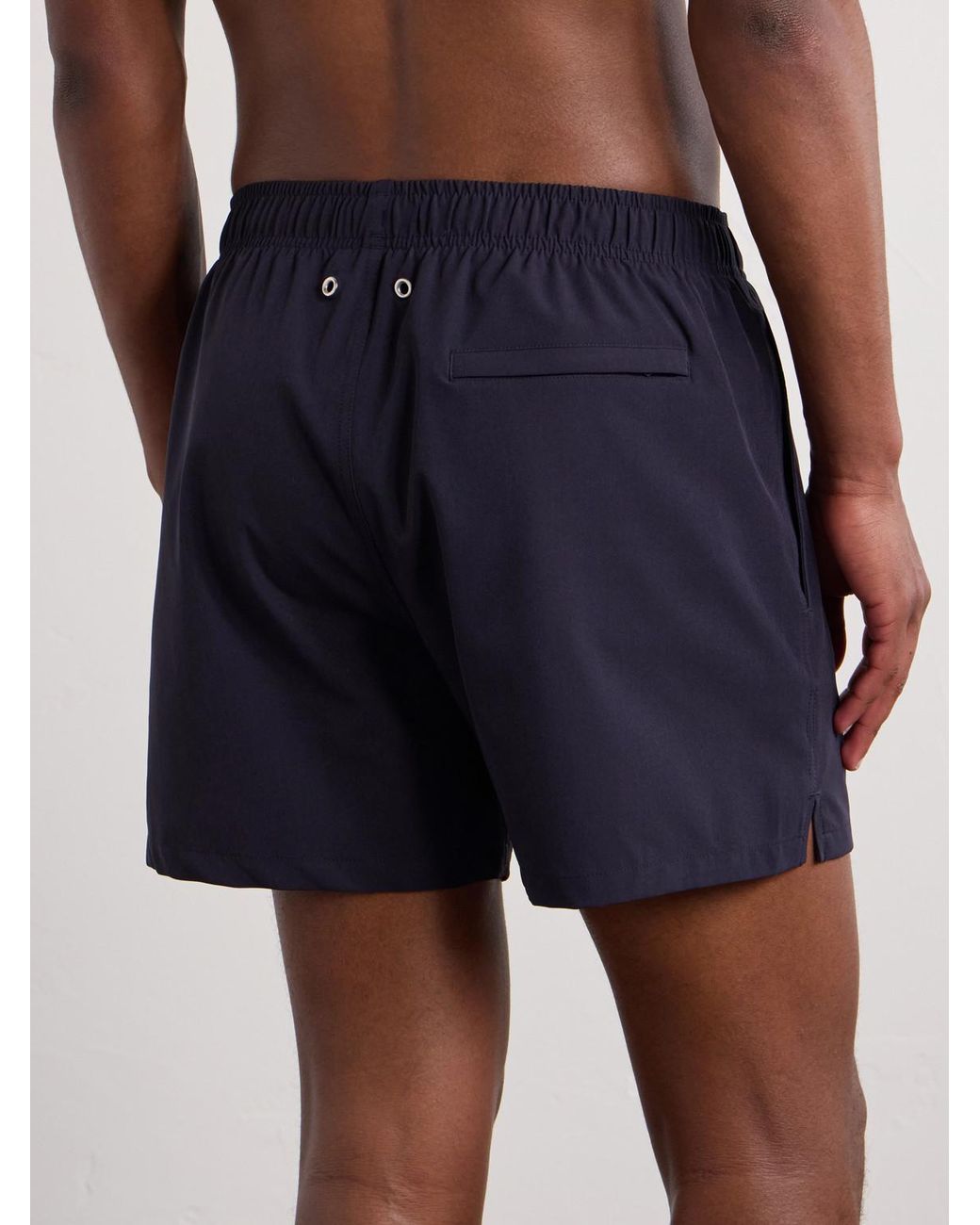 NN07 Blue Holiday 10039 Straight-Leg Short-Length Recycled-Shell Swim Shorts for men