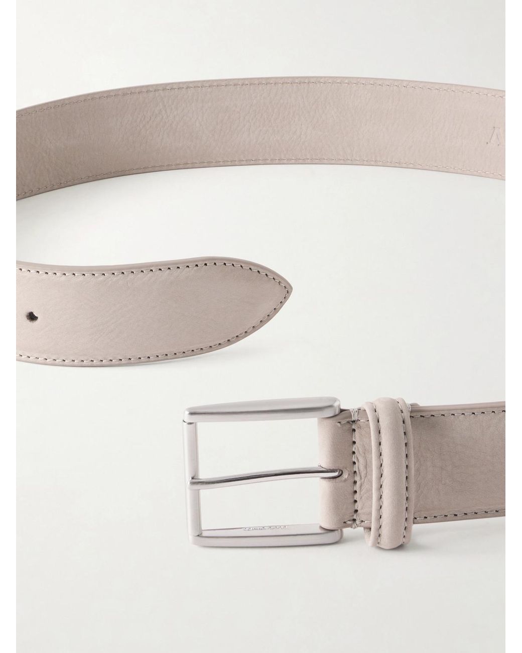 Andersons Natural 3Cm Suede Leather Belt for men