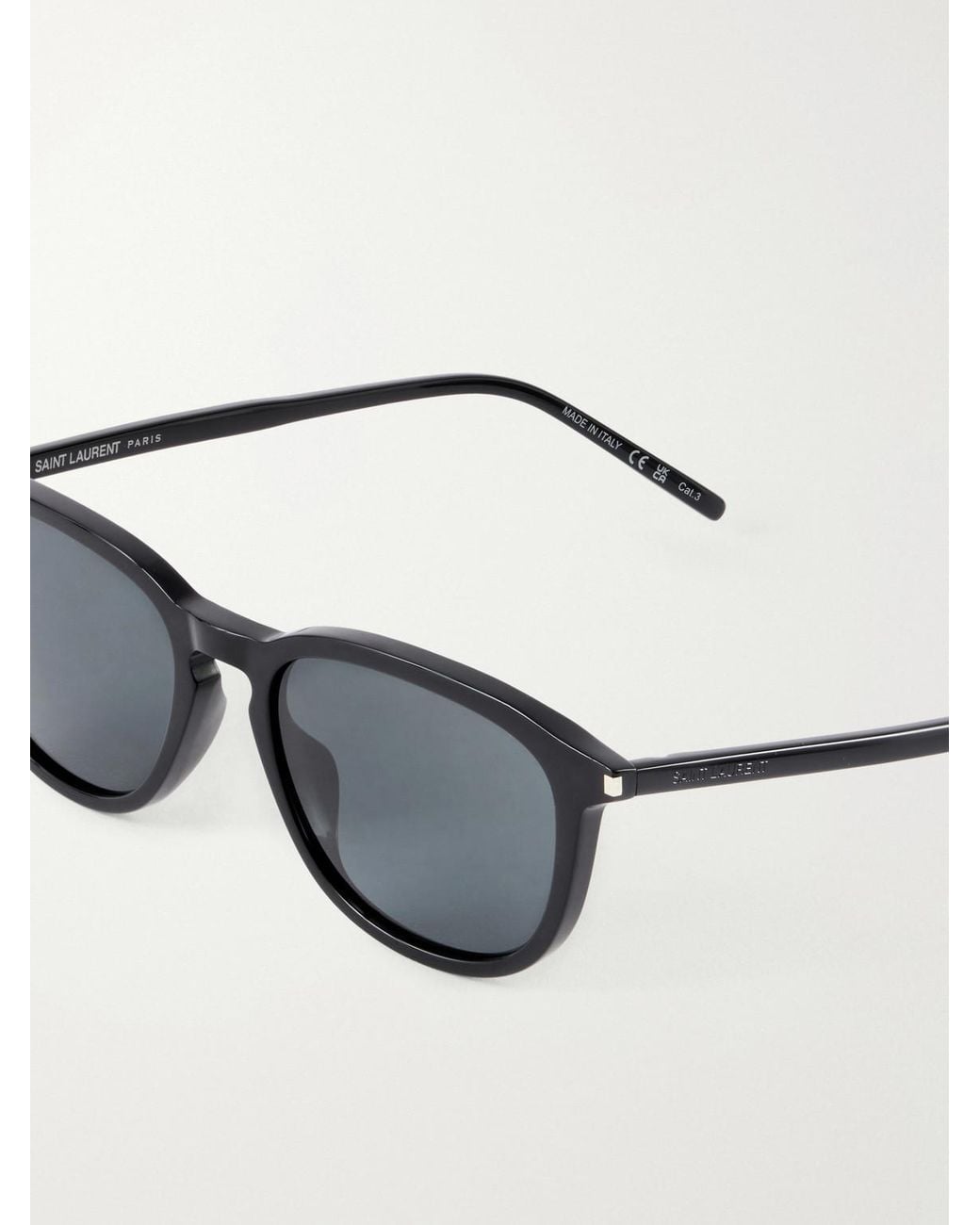 Saint Laurent Black Sl 939 Round-Frame Recycled Acetate Sunglasses for men