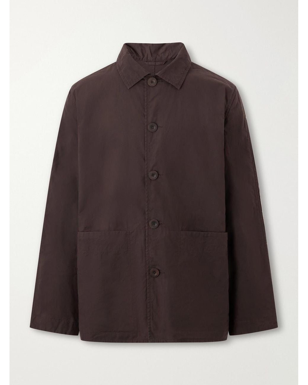 Casey Casey Brown Hugo Waxed Cotton Jacket for men