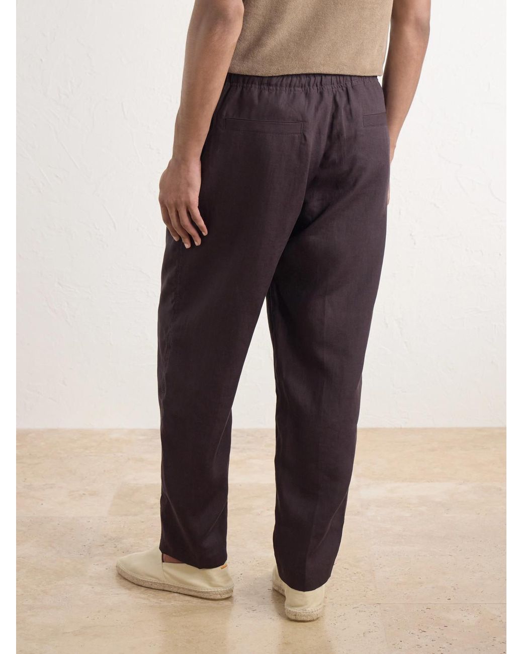 Orlebar Brown Blue Alex Straight-leg Linen Trousers for men