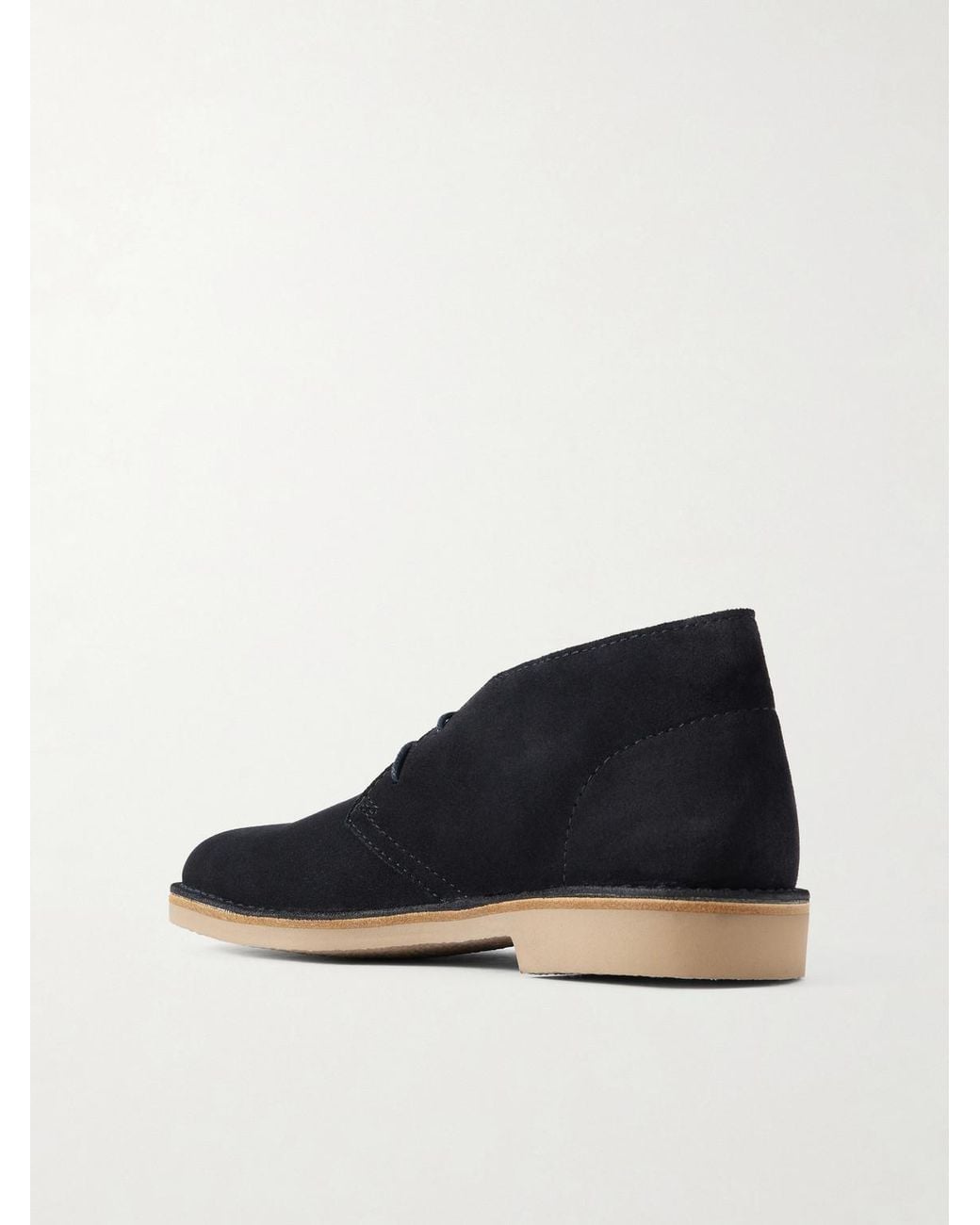 Mr P. Blue Suede Desert Boots for men