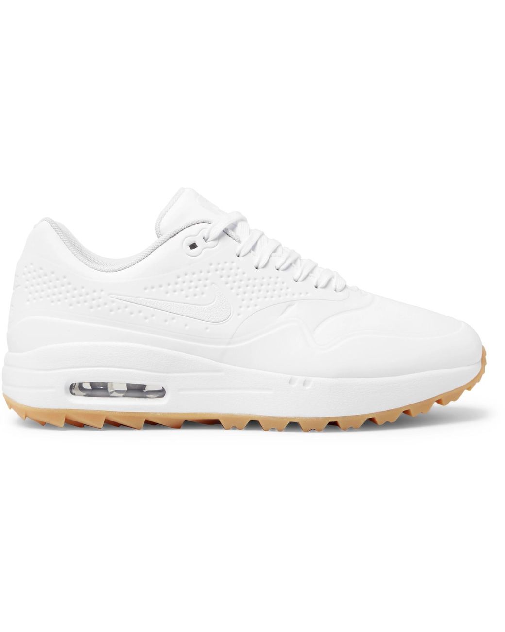 Nike Air Max 1g Coated Mesh Golf Shoes in White for Men | Lyst