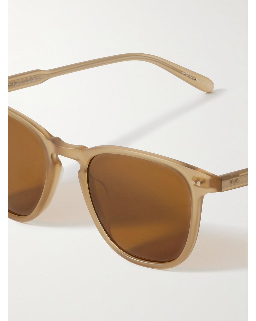 Garrett Leight Brown Jjjjound Brooks 47 Round-frame Acetate Sunglasses for men
