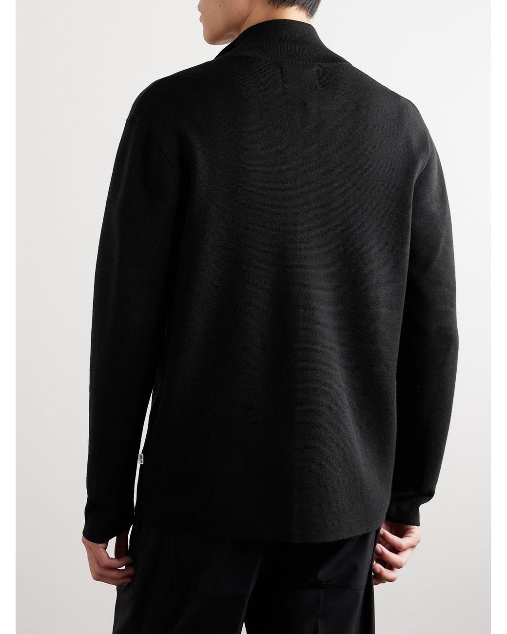 NN07 Black Harald 6530 Knitted Half-Zip Sweater for men