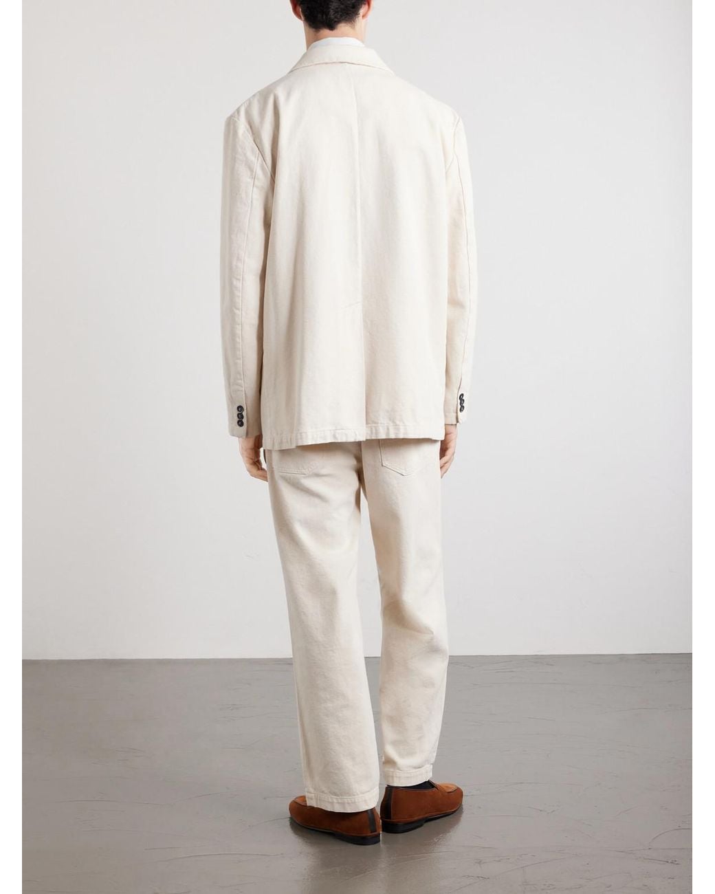 Barena Natural Cotton-Drill Suit Jacket for men