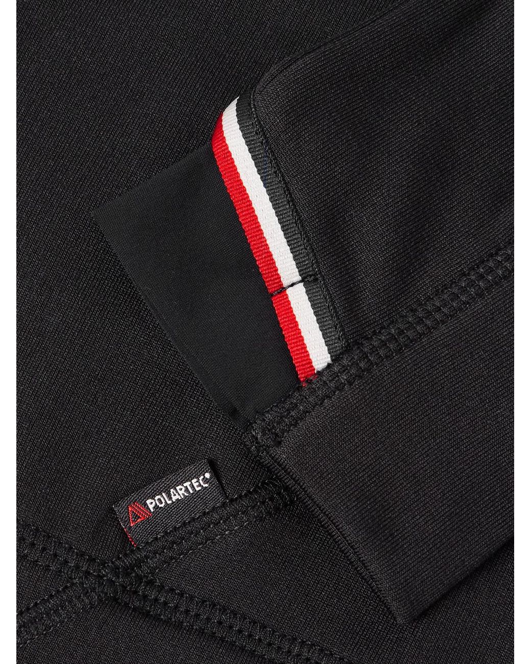 Moncler Black Polartec Power Grid Half-Zip Base Layer for men