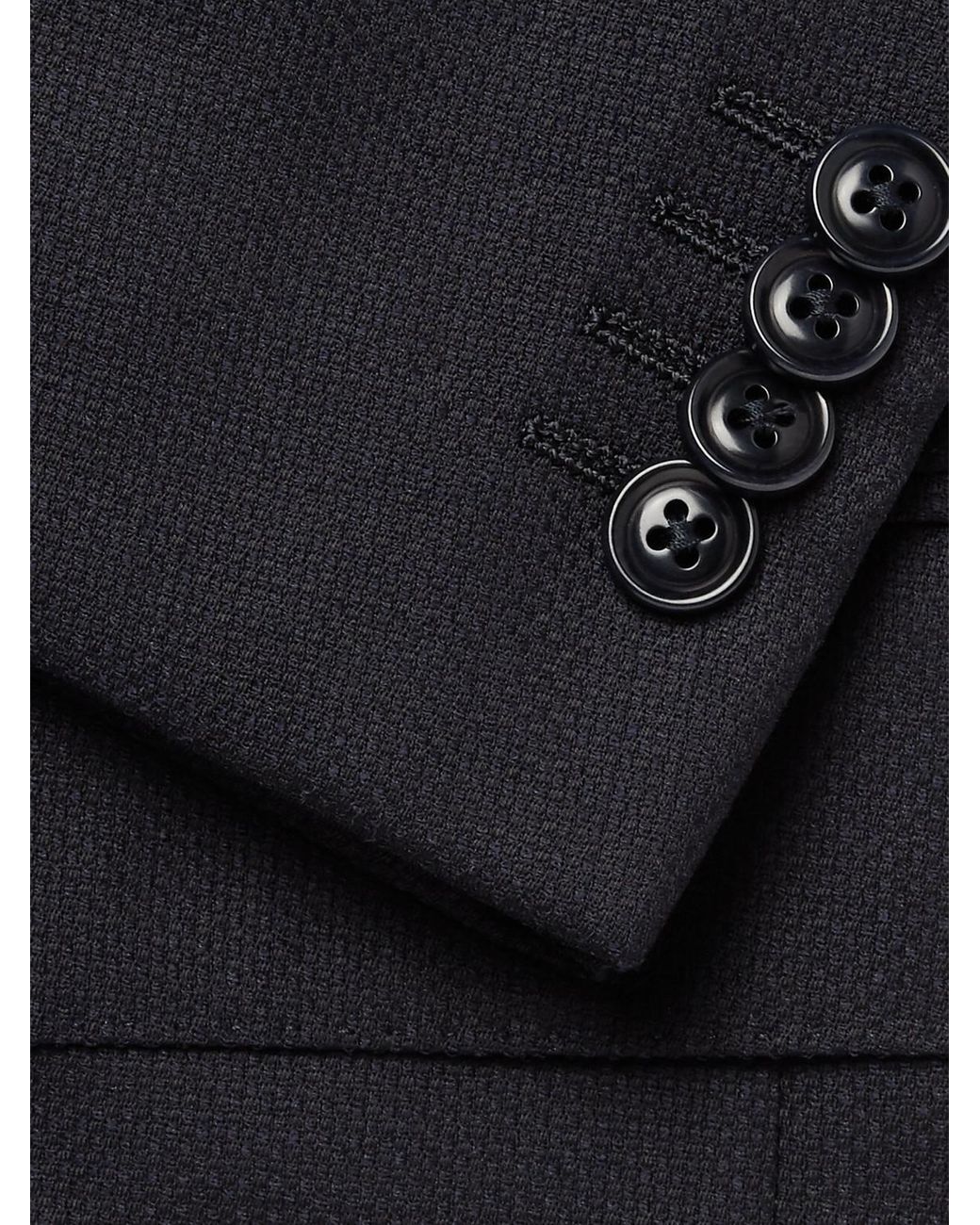 Zegna Blue 10-Pocket Stretch Wool And Silk-Blend Blazer for men