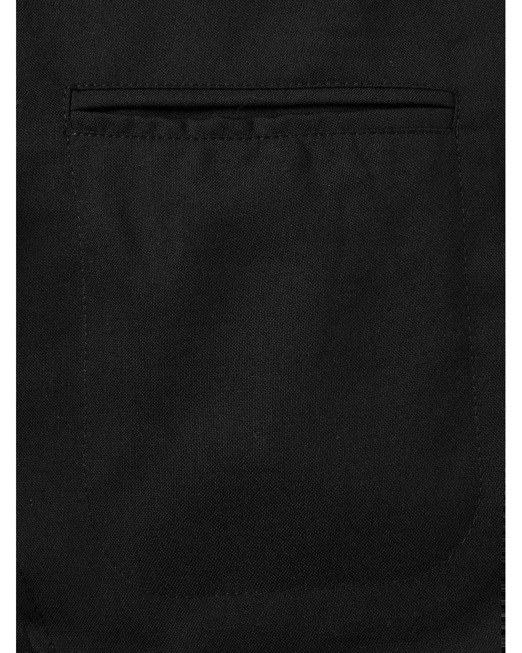 STÒFFA Black Unstructured Wool-crepe Blazer for men
