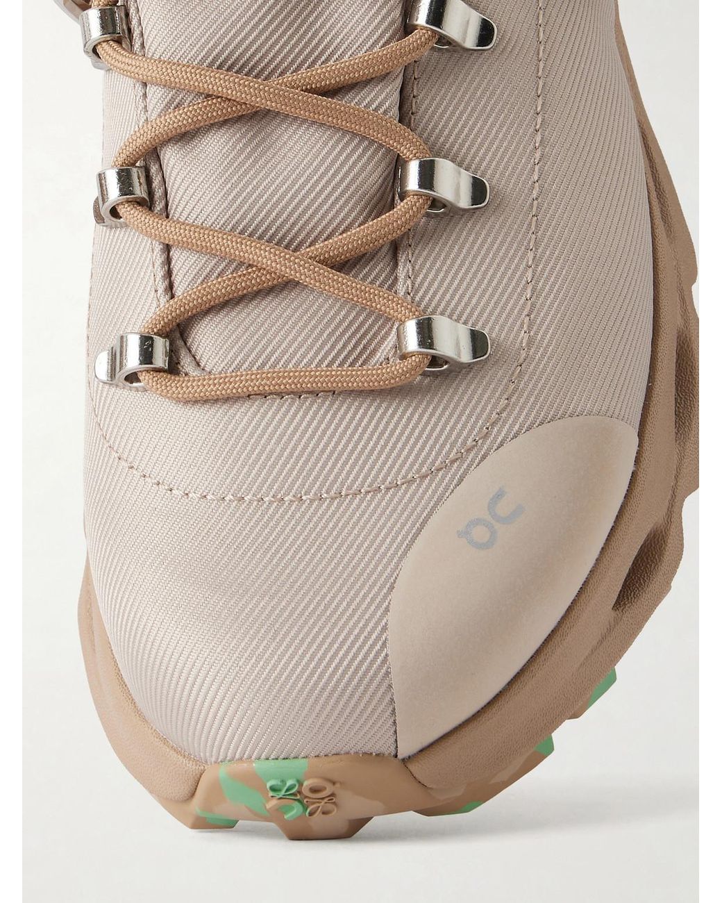 Loewe Natural On Cloudsolo Hiker Rubber-Trimmed Twill Sneakers for men