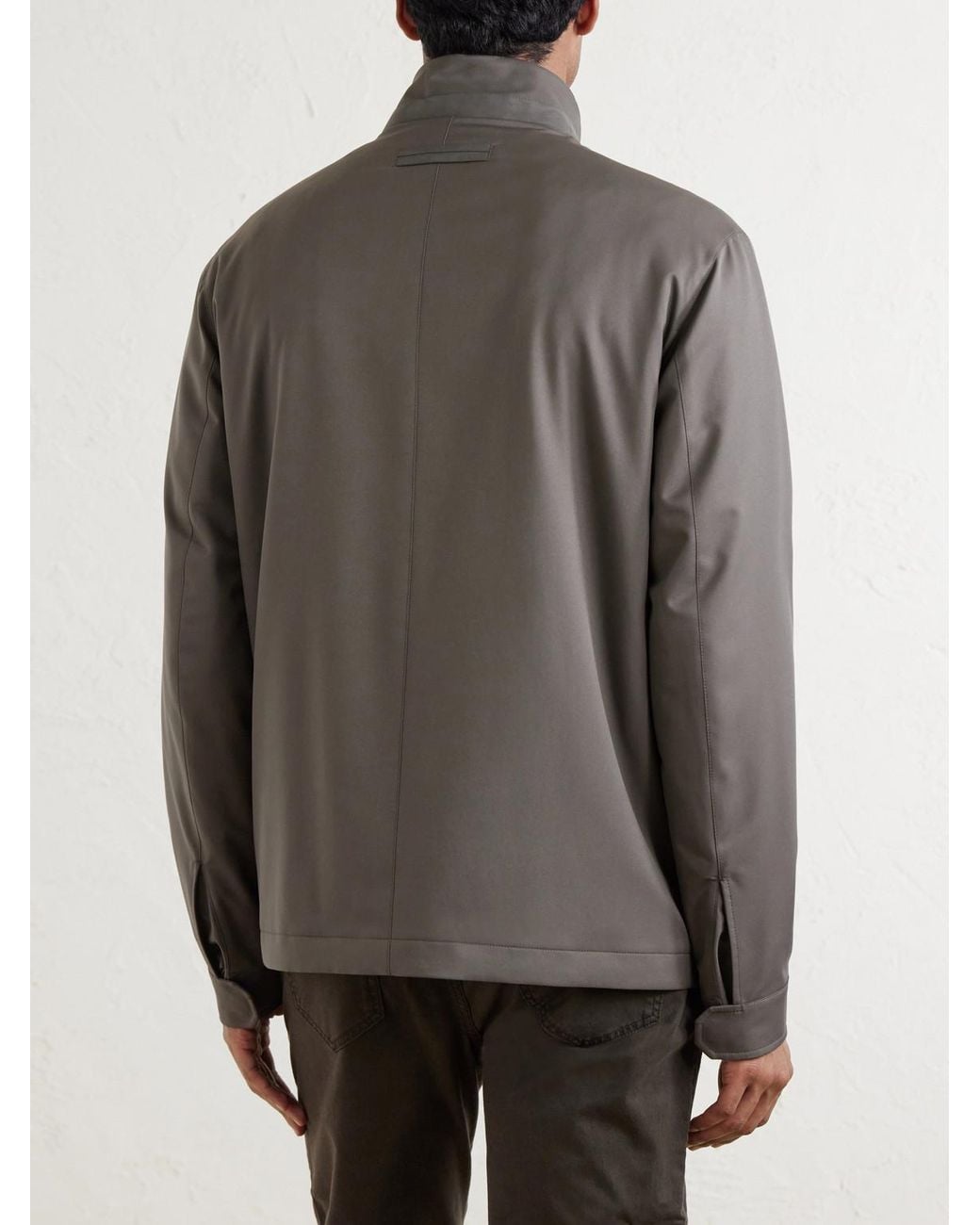 Zegna Gray Shell Jacket for men