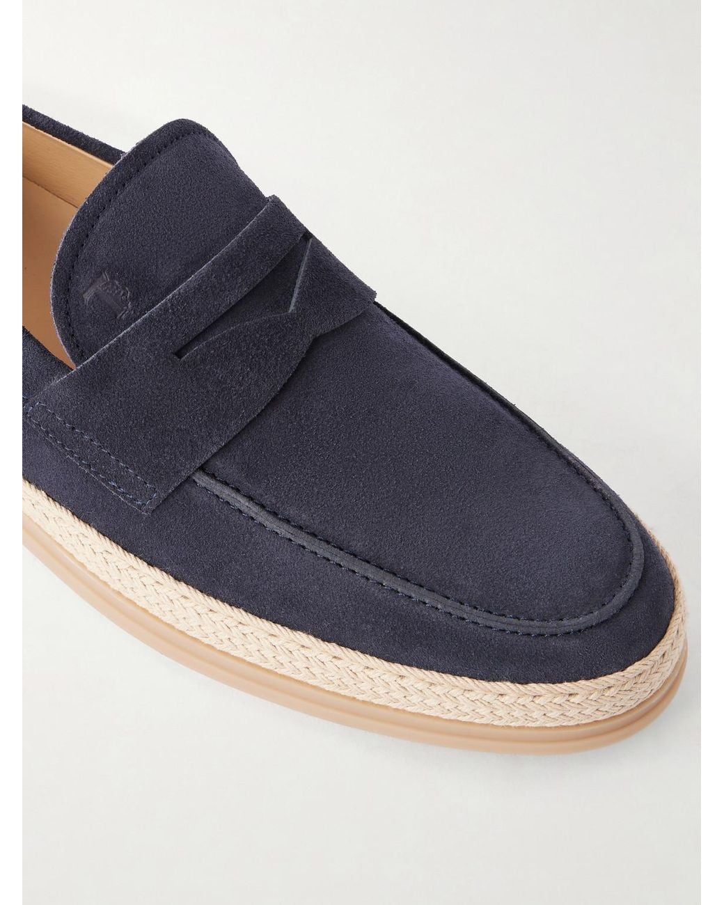 Tod's Blue Suede Espadrilles for men