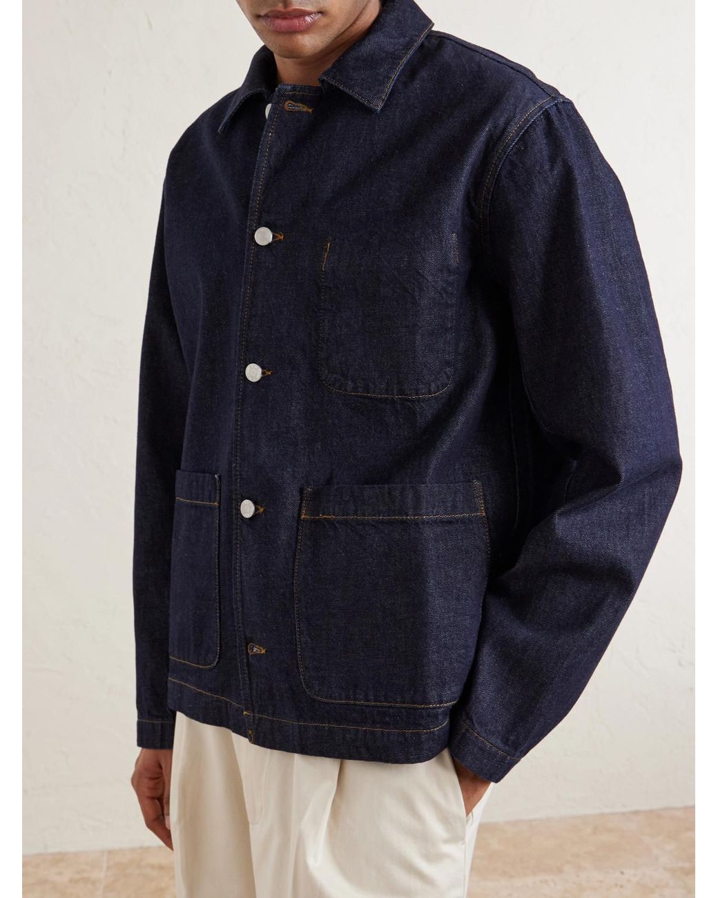 NN07 Blue Morgan 1843 Denim Overshirt for men