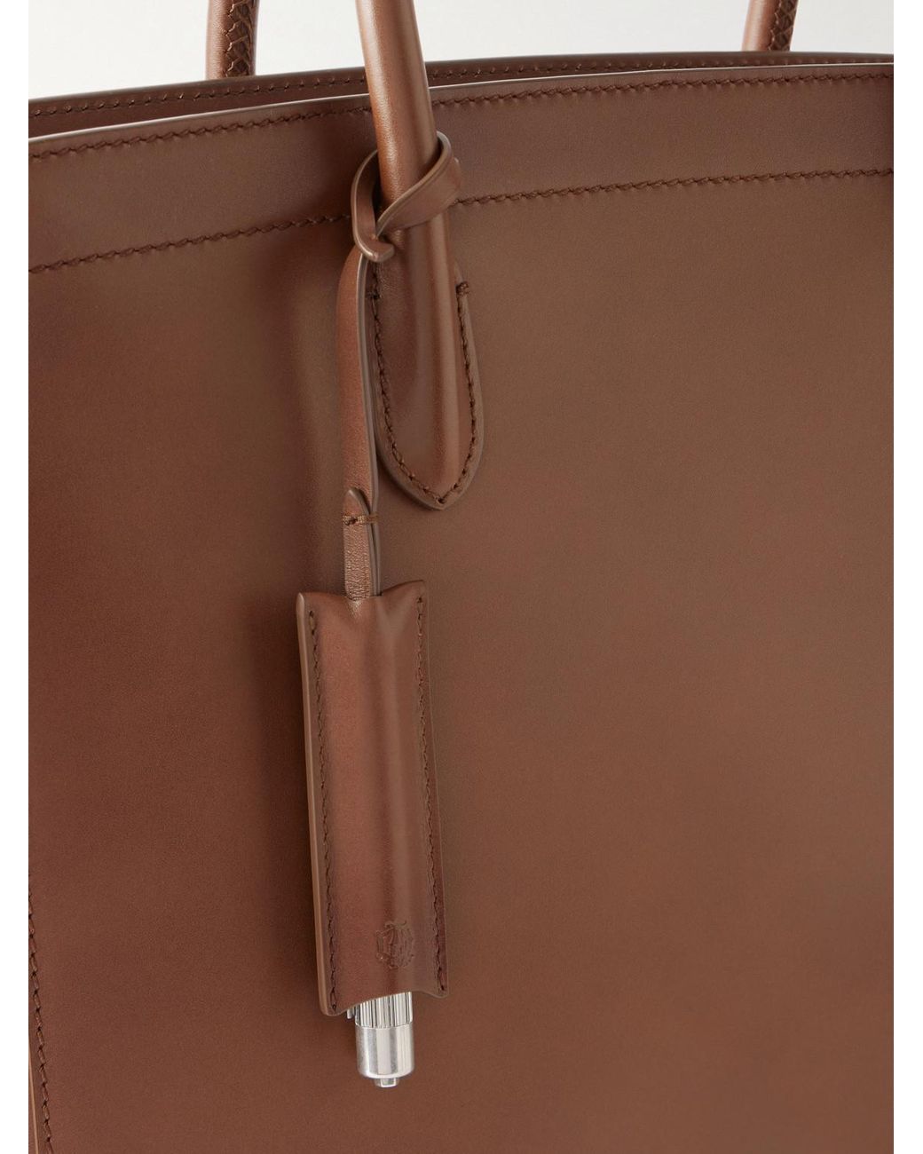 Dunhill Brown Century 33 Patina-Leather Tote Bag for men