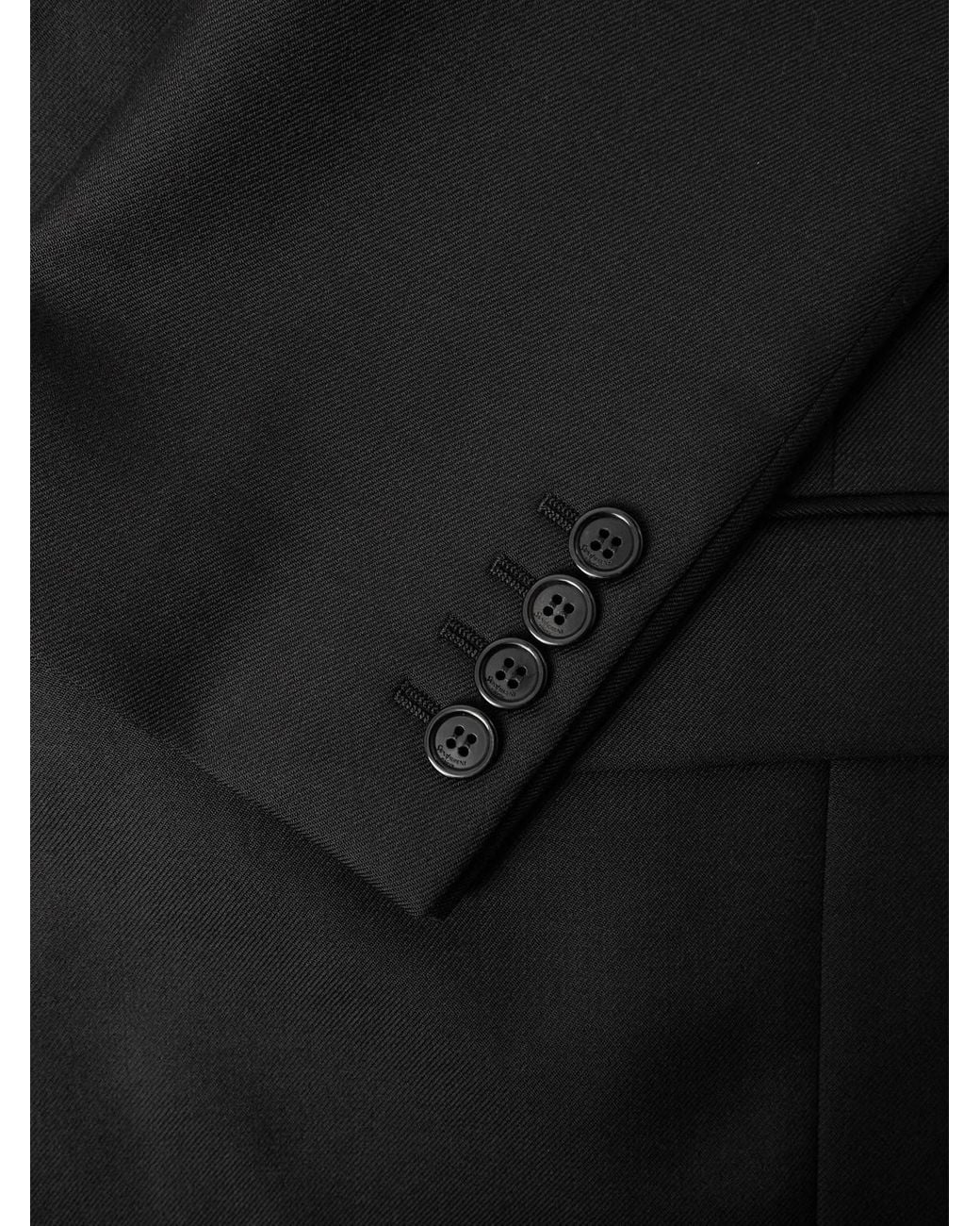 Saint Laurent Black Wool-gabardine Blazer for men